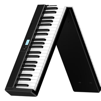 Terence V30 digital piano in Black – foldable design for portable multi-scene electronic piano use