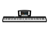 Terence V30 digital piano in Black with music stand – electronic piano product display