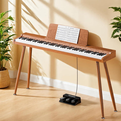 Terence P10 Digital Piano – 88-Key Weighted Electronic Piano with Three Pedals