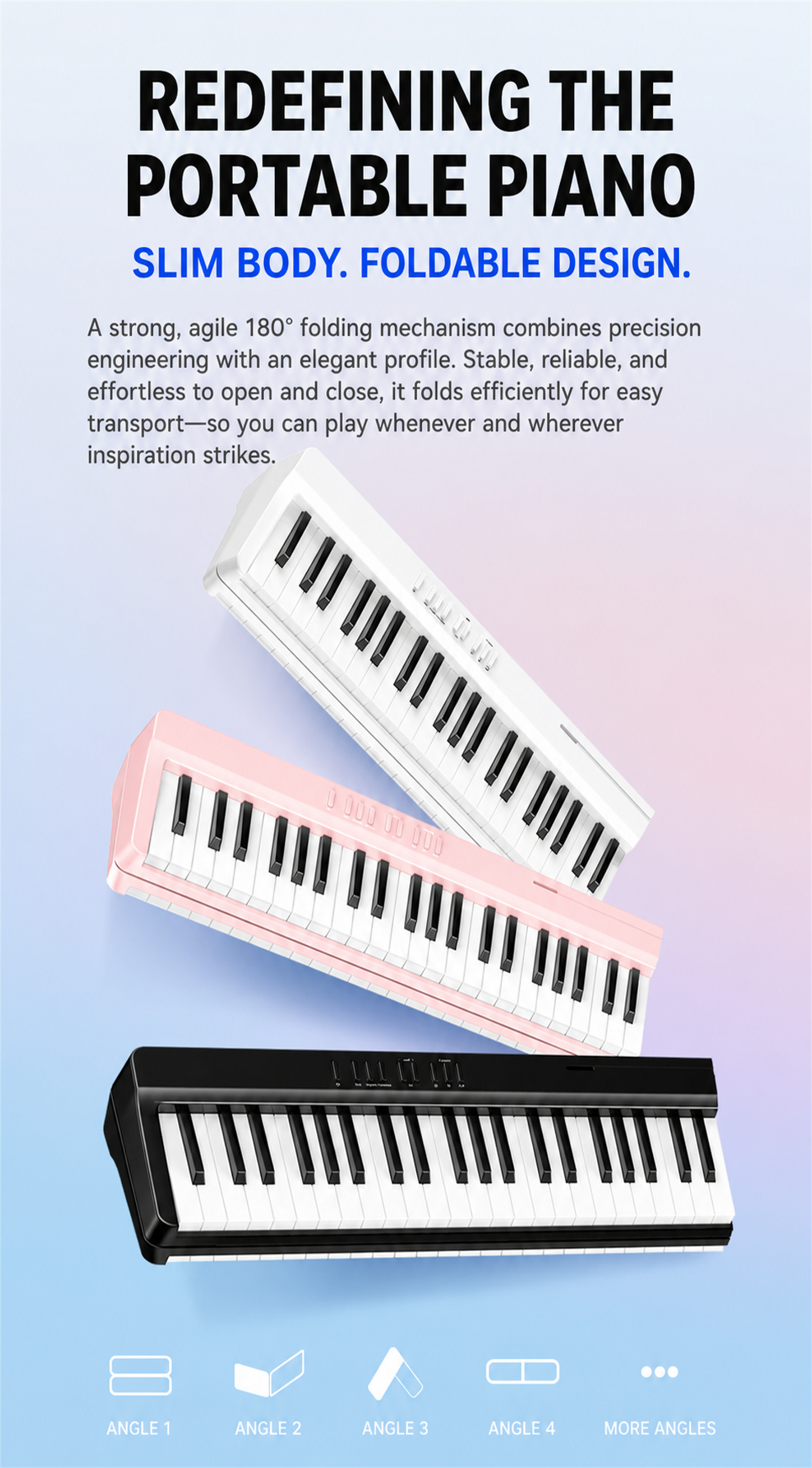 Terence V20 Foldable Digital Piano