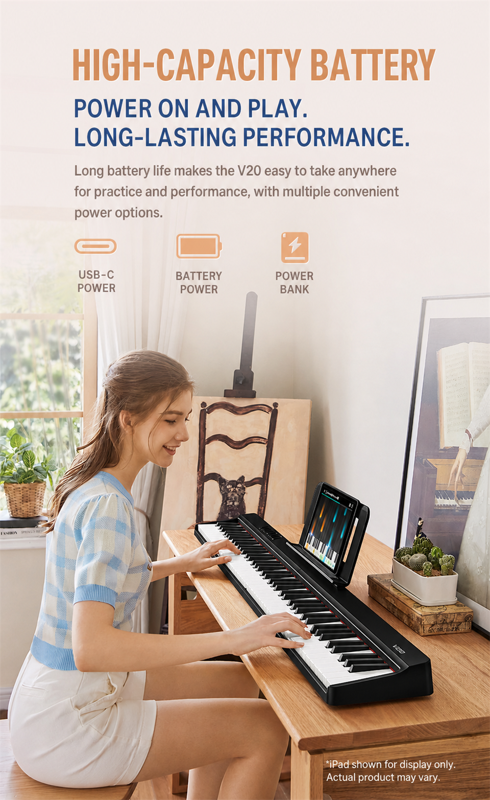 Terence V20 Foldable Digital Piano