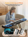 Terence V30 Pro Foldable 88-Key Digital Piano with Fully Weighted Keys