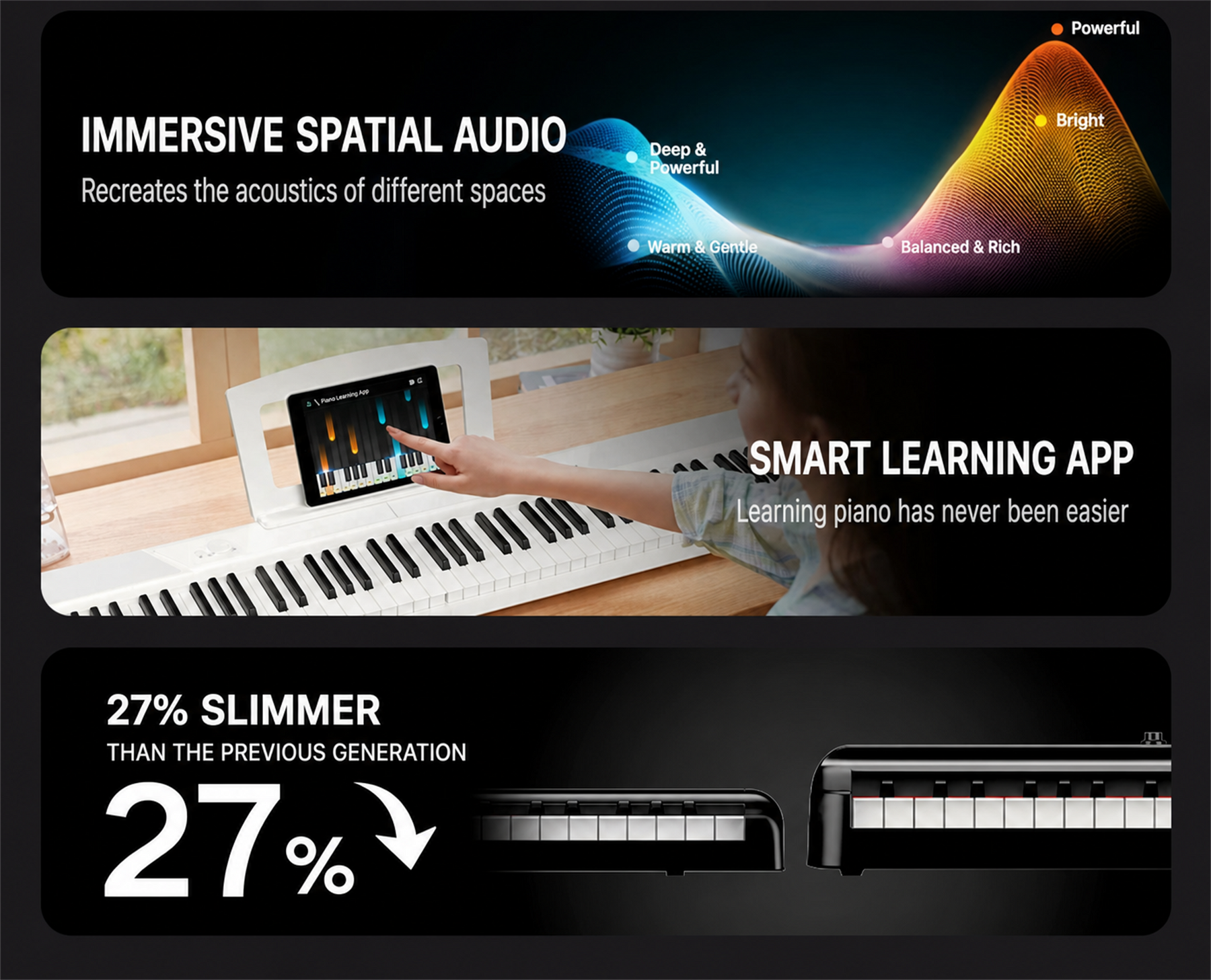 Terence V50 Foldable Digital Piano