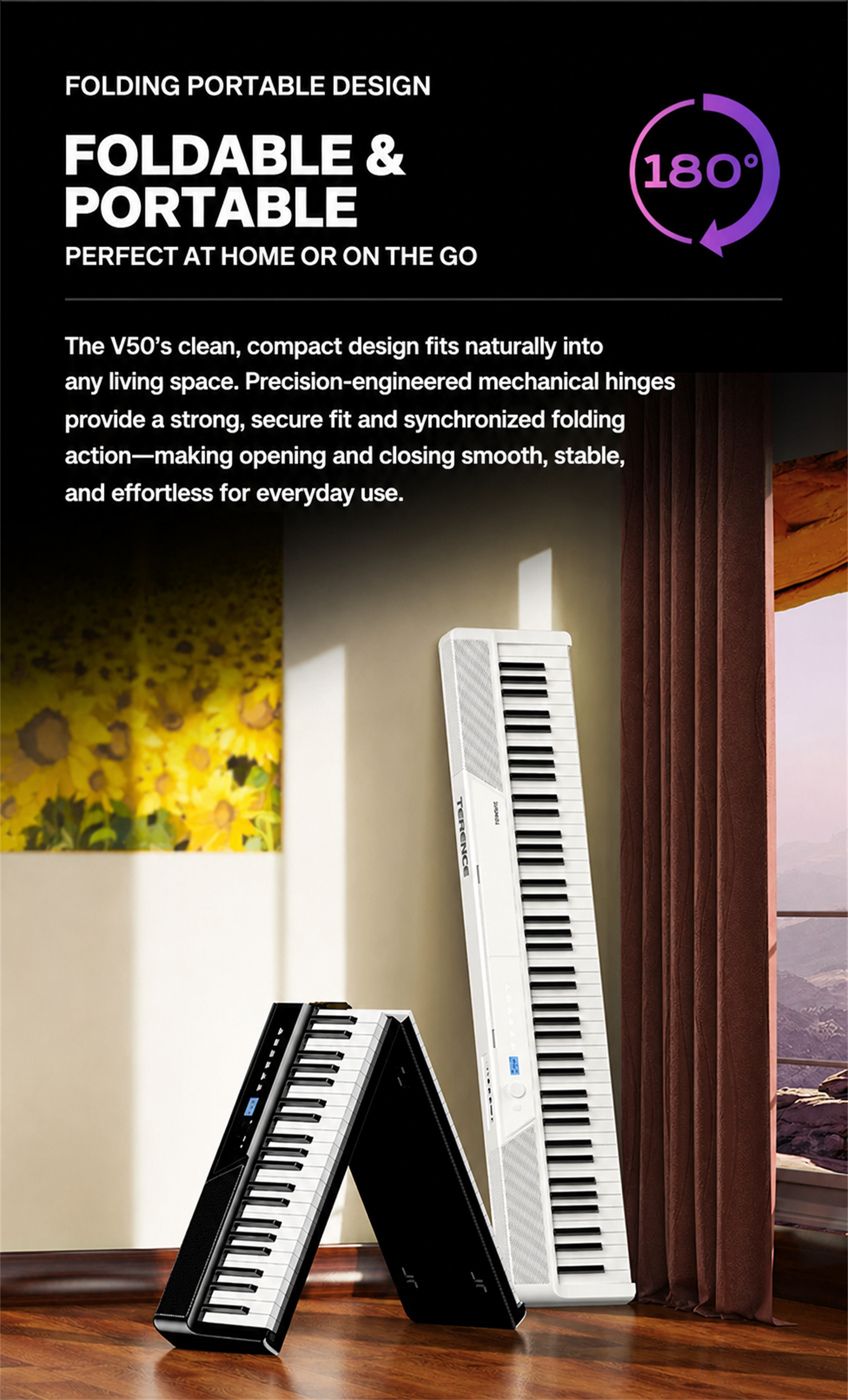 Terence V50 Foldable Digital Piano