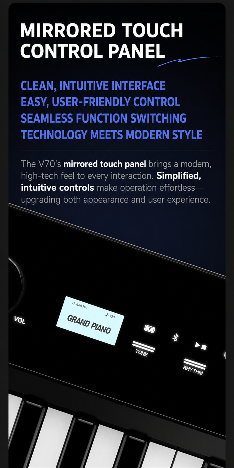 Terence V70 Foldable Digital Piano