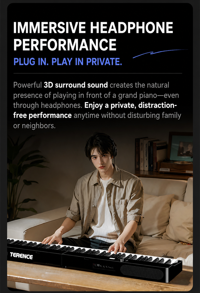 Terence V70 Foldable Digital Piano