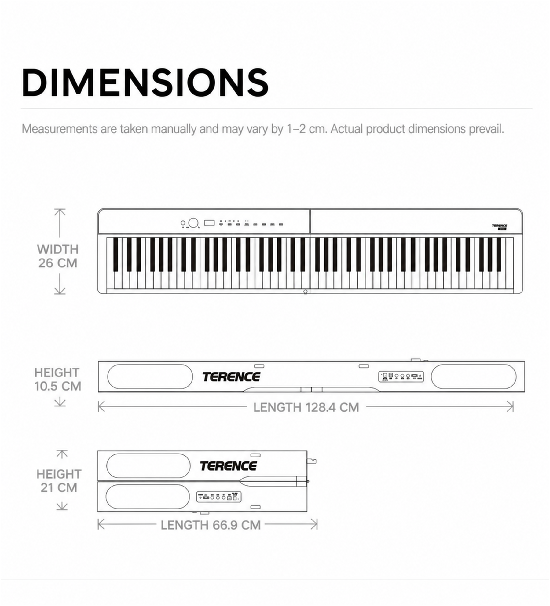 Terence V70 Foldable Digital Piano