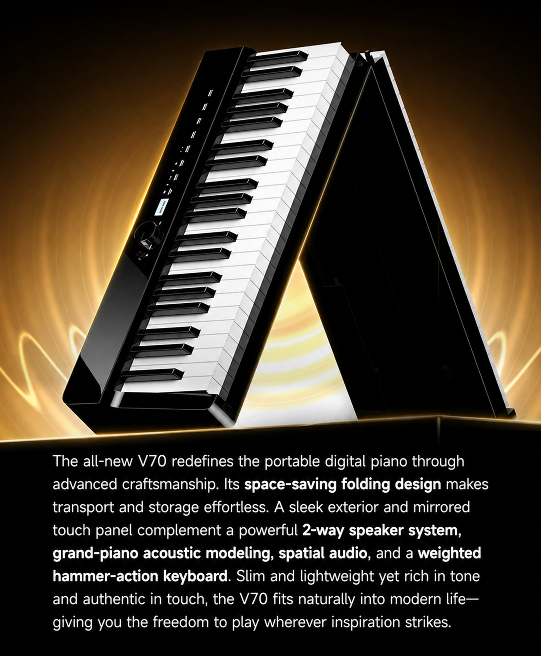 Terence V70 Foldable Digital Piano