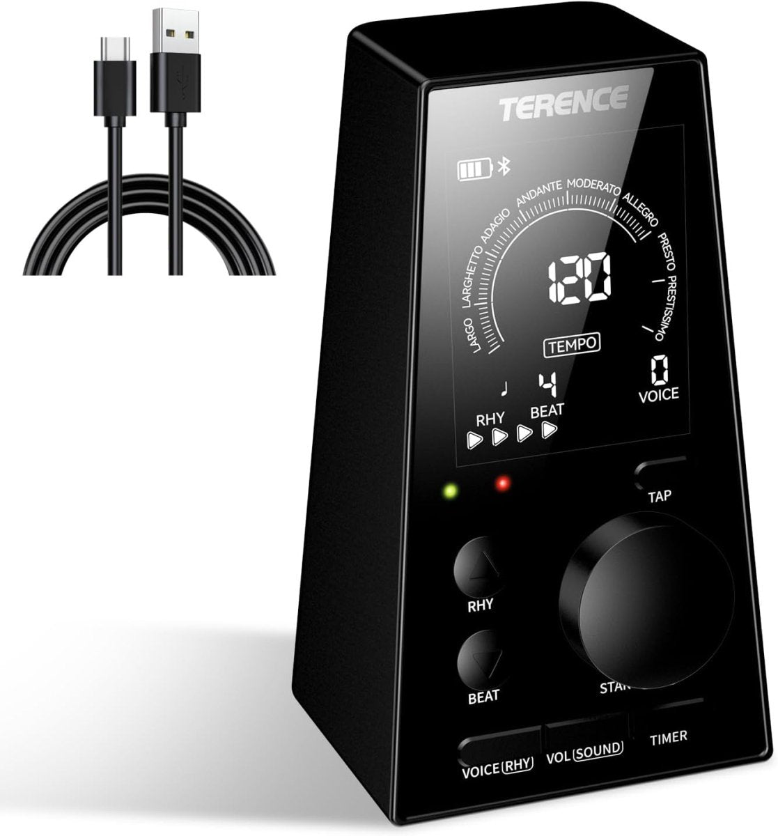 Terence DM1 Professional Digital Metronome - High - Precision Beat Trainer for Piano Practice - terenceofficial
