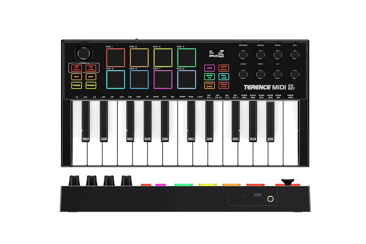 TERENCE MIDI 25 - Key Professional Keyboard with OLED Display - terenceofficial