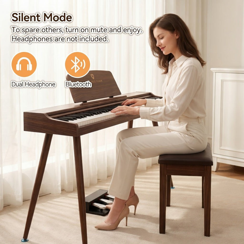 Terence P10 Digital Piano – 88 - Key Weighted Electronic Piano with Three Pedals - terenceofficial