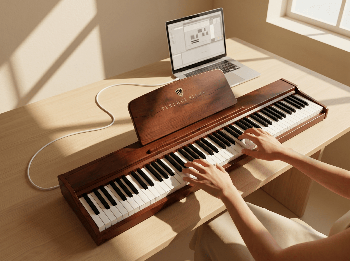Terence P10 Digital Piano – 88 - Key Weighted Electronic Piano with Three Pedals - terenceofficial