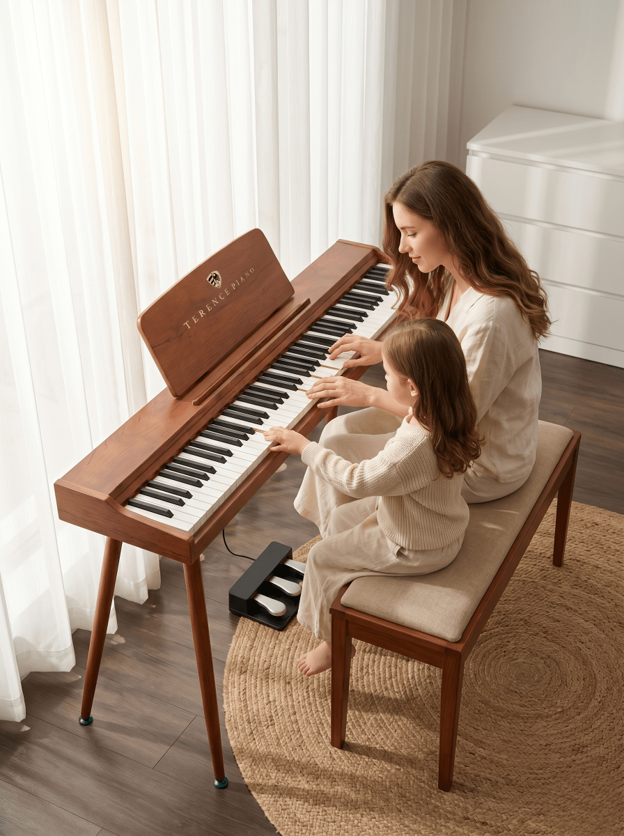 Terence P10 Digital Piano – 88 - Key Weighted Electronic Piano with Three Pedals - terenceofficial
