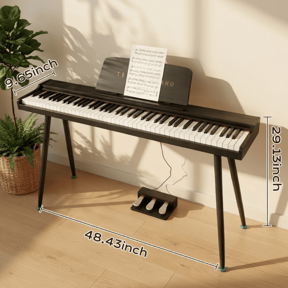 Terence P10 Digital Piano – 88 - Key Weighted Electronic Piano with Three Pedals - terenceofficial