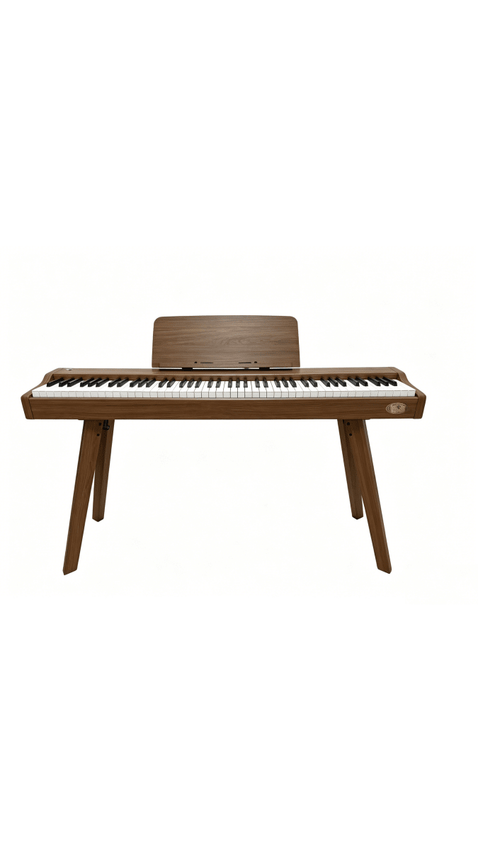 Terence P37 88-Key Weighted Digital Piano with Stand & Triple Pedal - Wood Grain - terenceofficial