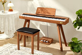 Terence P37 88 - Key Weighted Digital Piano with Stand & Triple Pedal - Wood Grain（副本） - terenceofficial