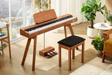 Terence P37 88 - Key Weighted Digital Piano with Stand & Triple Pedal - Wood Grain（副本） - terenceofficial