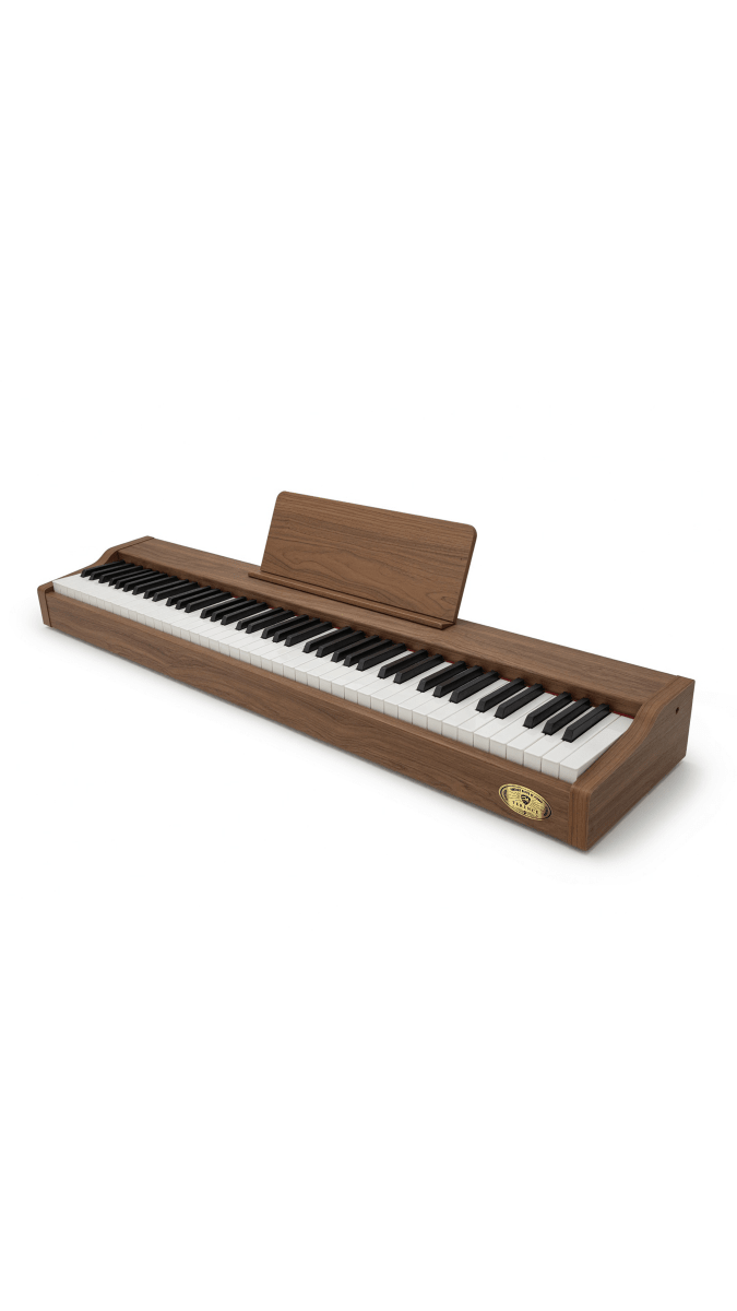 Terence P37 88-Key Weighted Digital Piano with Stand & Triple Pedal - Wood Grain - terenceofficial