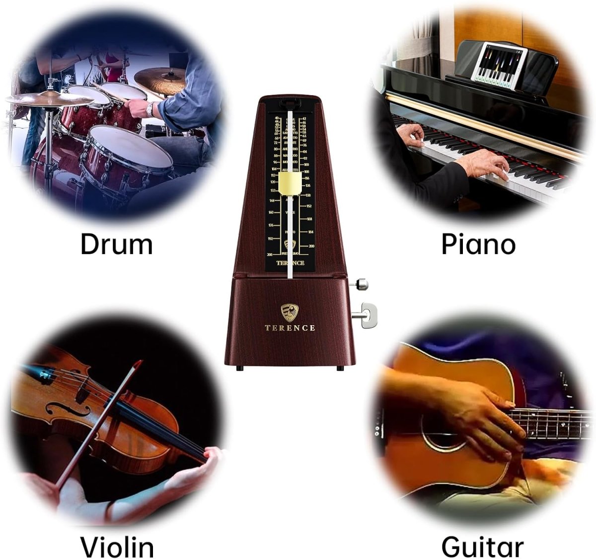 Terence TM2 Metronome for Piano Practice | Digital & Mechanical Timing - terenceofficial