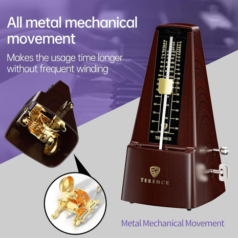 Terence TM2 Metronome for Piano Practice | Digital & Mechanical Timing - terenceofficial