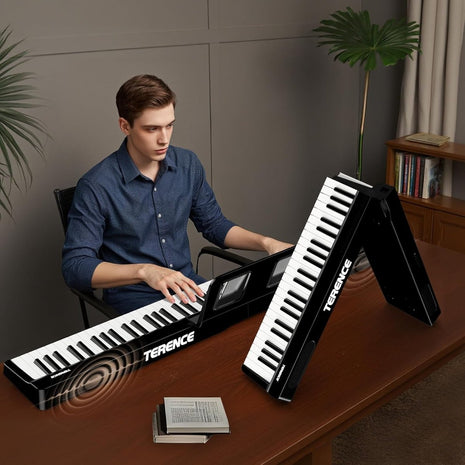 Terence V20 88 - Key Foldable Digital Piano with Semi - Weighted Keys Bluetooth & MIDI - terenceofficial