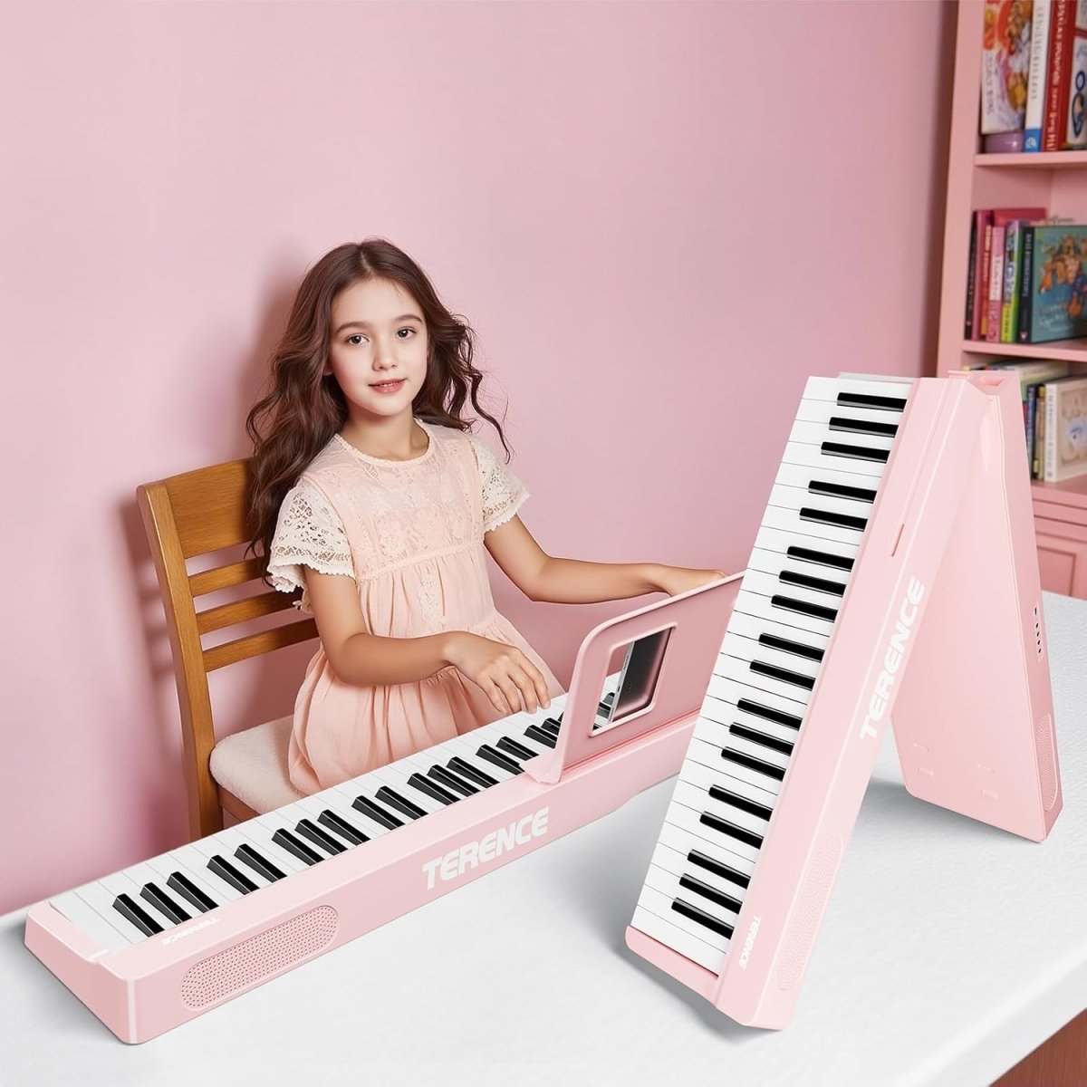 Terence V20 88 - Key Foldable Digital Piano with Semi - Weighted Keys Bluetooth & MIDI - terenceofficial