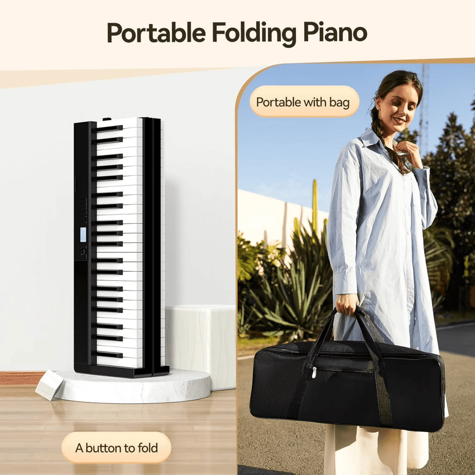 Terence V30 Pro Foldable 88 - Key Digital Piano with Fully Weighted Keys - terenceofficial