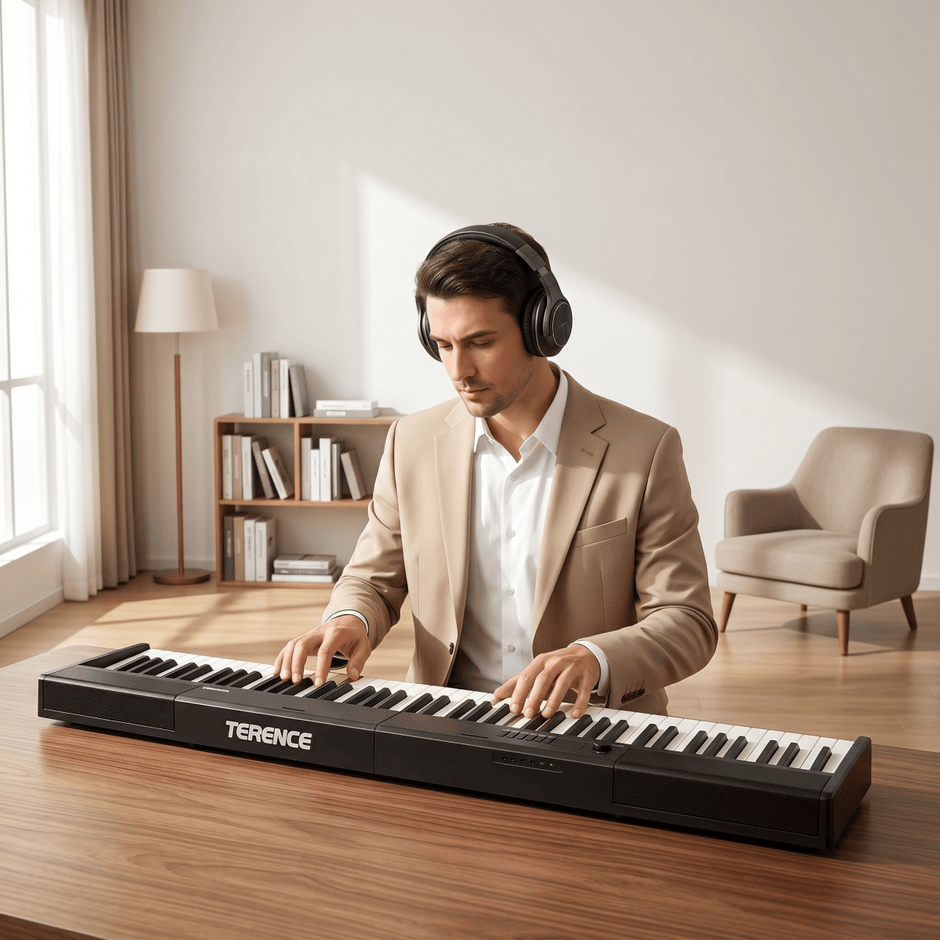 Terence V30 Pro Foldable 88 - Key Digital Piano with Fully Weighted Keys - terenceofficial