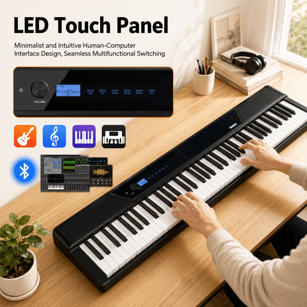 Terence V50 Foldable Digital Piano - terenceofficial