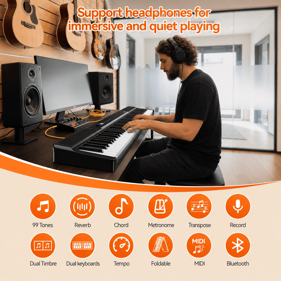 Terence V50 Foldable Digital Piano - terenceofficial