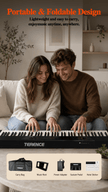 Terence V50 Foldable Digital Piano - terenceofficial