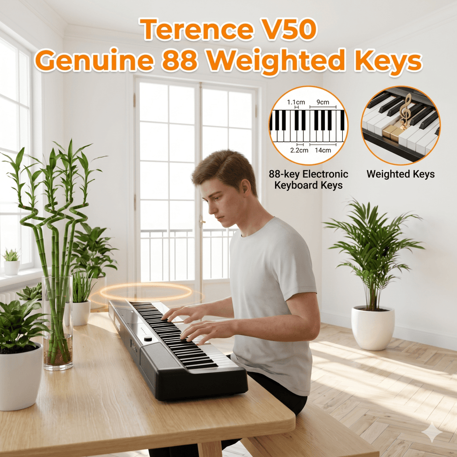 Terence V50 Foldable Digital Piano - terenceofficial