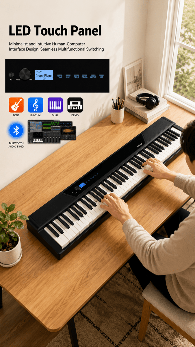 Terence V50 Foldable Digital Piano - terenceofficial