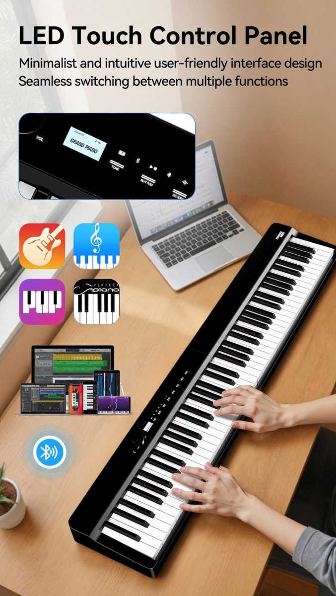 Terence V70 Foldable Digital Piano - terenceofficial